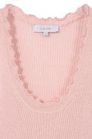 SL ruffled rib pullover top