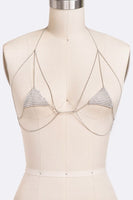 Crystal Mesh Iconic Bra Top Body Chain