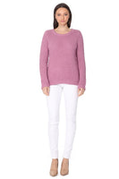 Pop Corn Stitch Long Sleeve Casual Sweater Top