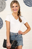 V-Neck Short Sleeve Bodysuit