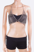 Iconic Mesh Metal Bra Chain