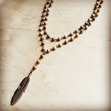 Double strand lariat picture jasper necklace