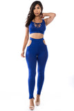 2PC SET CROP TOP WITH PANT