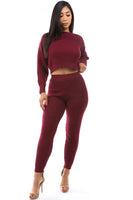 2PC SET SWEATER PANT SUITS