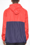 Color Block Anorak Jacket Pullover Windbreaker