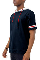 SHORT SLEEVE HOODED SHIRT