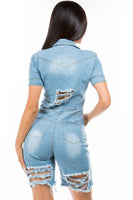 DENIM JEANS JUMPSUIT