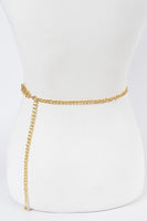 Pearl Accent Layer Chain Belt