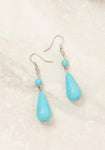 BASIC TURQUOISE TEAR DROP EARRING