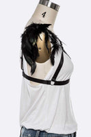 Large Feather Elastic Body Costume