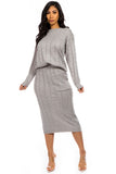 2PC SET SWEATER DRESS SUITS