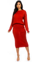 2PC SET SWEATER DRESS SUITS