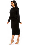 2PC SET SWEATER DRESS SUITS