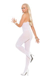 Elegant Moments Opaque Bodystocking With Spaghetti Straps And Open Crotch