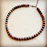 Picasso Jasper Collar Length Beaded Necklace