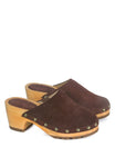 CEDRUS FINE SUEDE STUDDED CLOG MULES