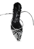 BONDAGE HIGH HEEL LACE UP SANDALS