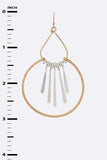 Mix Tone Fringe Metal Iconic Earrings