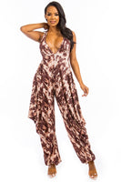 SEXY TIE DRY JUMPSUIT