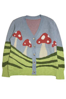 Mushroom field cardigan