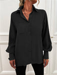 Women's Long Sleeve Button Down Bluse