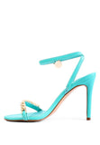 Mooning High Heeled Metal Chain Strap Sandals