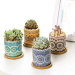 Mandala Planter Set of 4