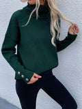 Women's Long Sleeve Mock Neck Sweater