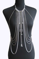 Mesh Metal Shoulder Pad Layer Body Chain