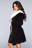 Janet Plush Fleece Color Block Robe