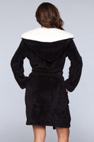 Janet Plush Fleece Color Block Robe