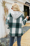 Women's Long Sleeve Shacket With Hooded