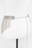 Fringe Rhinestone Curtain Belt