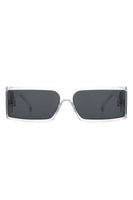 Rectangle Retro Square Wrap Around Sunglasses