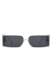 Rectangle Retro Square Wrap Around Sunglasses