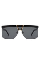 Oversize Half Frame Fashion Square Sunglasses