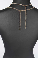 Rhinestone Fringe Detail Iconic Bra Chain