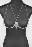 Rhinestone Fringe Detail Iconic Bra Chain