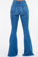 Bell Bottom Jean in Medium Blue- 32 Inseam Made In: USA
