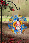 Sunflower USA Gnome Garden Wind Spinner