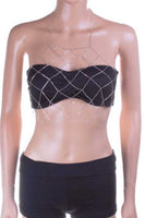 Iconic Chain Net Halter Bra Chain