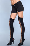 Illusion Clip Garter Thigh Highs