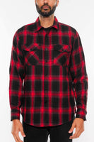 FULL PLAID CHECKERED FLANNEL LONG SLEEVE