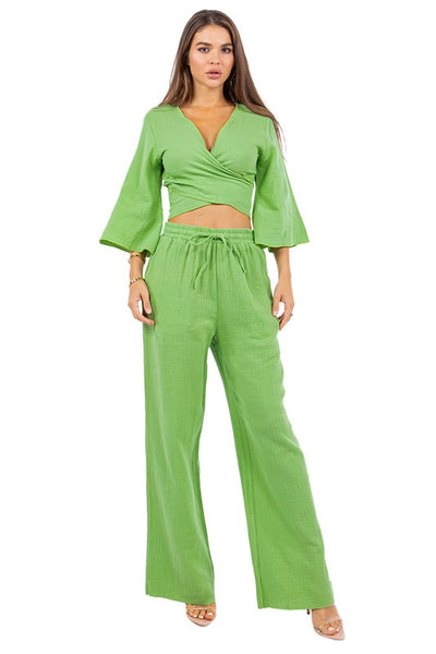 SEXY FASHION TWO PIECE PANTS SET