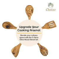 Olive Wood Kitchen Servers Set -5 pcs