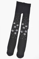 Crystal Flower Pave Sheer Stocking