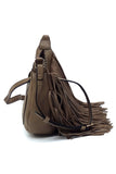 Fringe Hobo Crossbody Bag