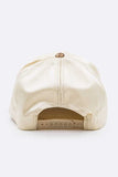 Glitter Brim Satin Cap