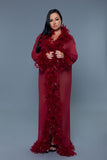 Glamour Boa Feather Trim Robe