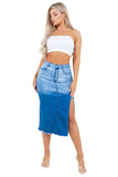 FASHION DENIM LONG SKIRTS